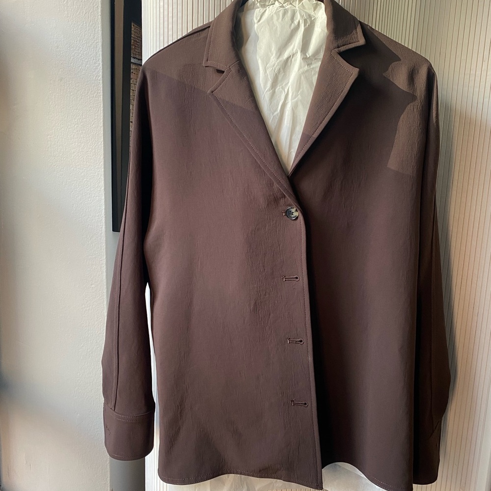 WILFRED FREEFORM SHIRT Chocolate Brown Shirt